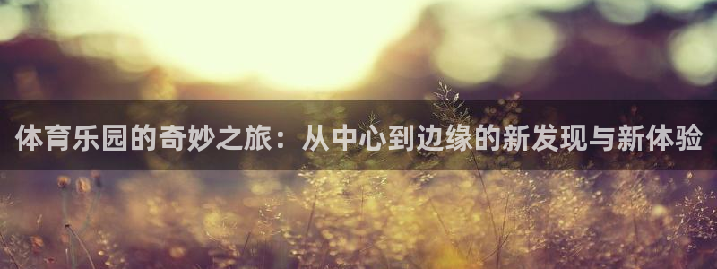 体育乐园的奇妙之旅：从中心到边缘的新发现与新体验