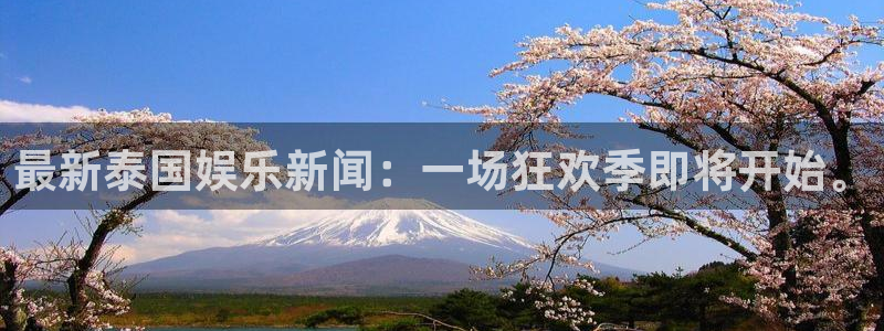 最新泰国娱乐新闻:一场狂欢季即将开始。